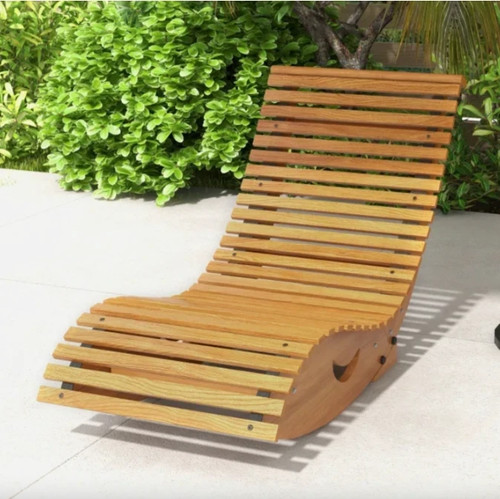 Rustic sun lounger - sun, outdoor