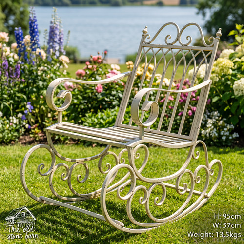 Metal garden rocking chair - garden,