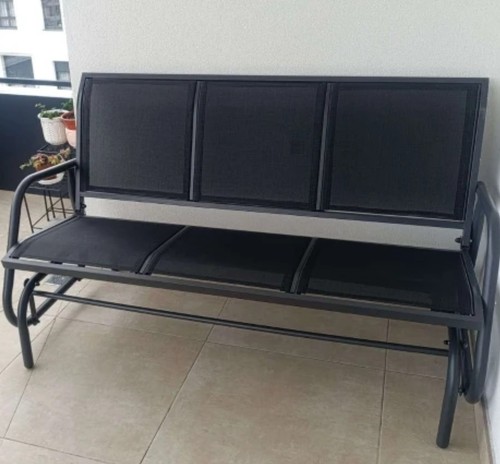 Seater garden bench metal - bench,