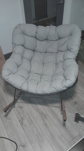 Egg shaped rocking chair with - chair,