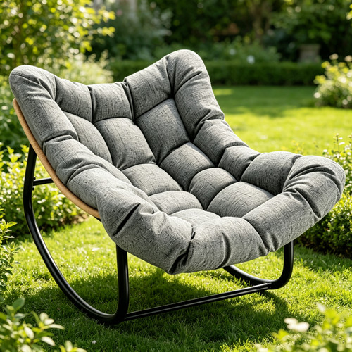 Garden rocking chair rattan - rocking,