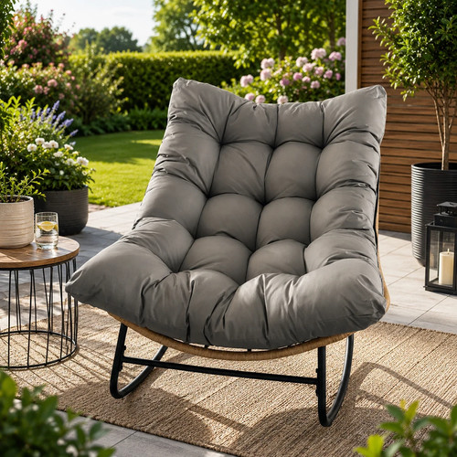 Rocking chair garden - garden, rattan