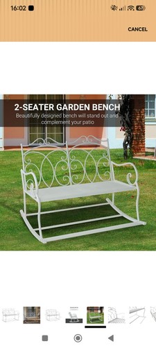 Outsunny seater metal - outsunny,