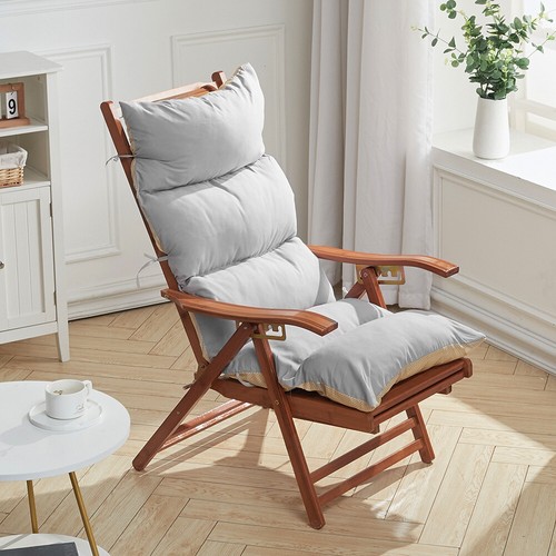 Grey garden rocking deck chair - deck,