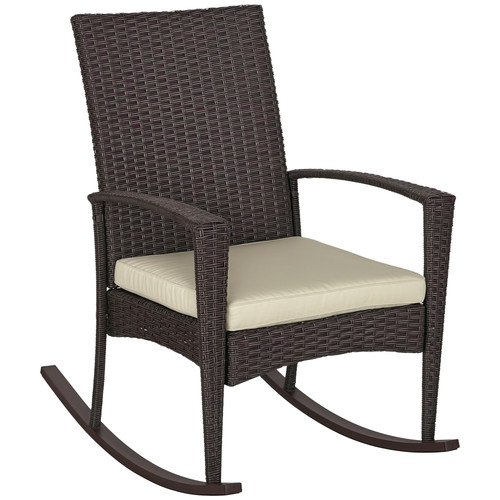 Outsunny garden rattan rocking - garden,