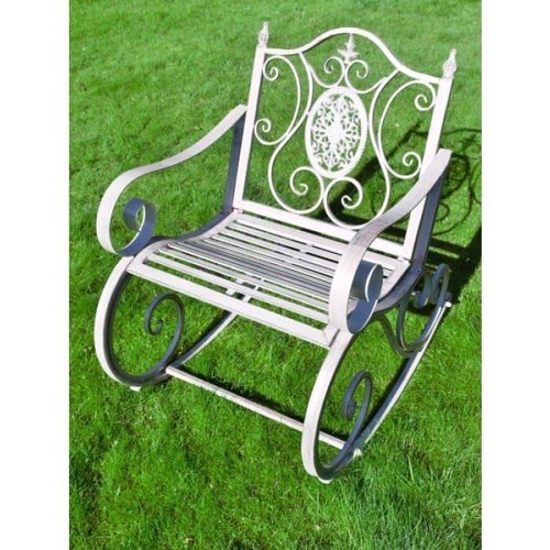 Rustic grey metal rocking - metal,