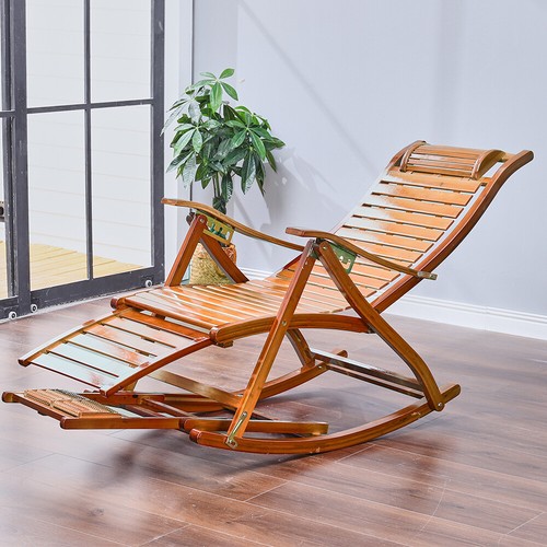 Folding bamboo recliner - folding,